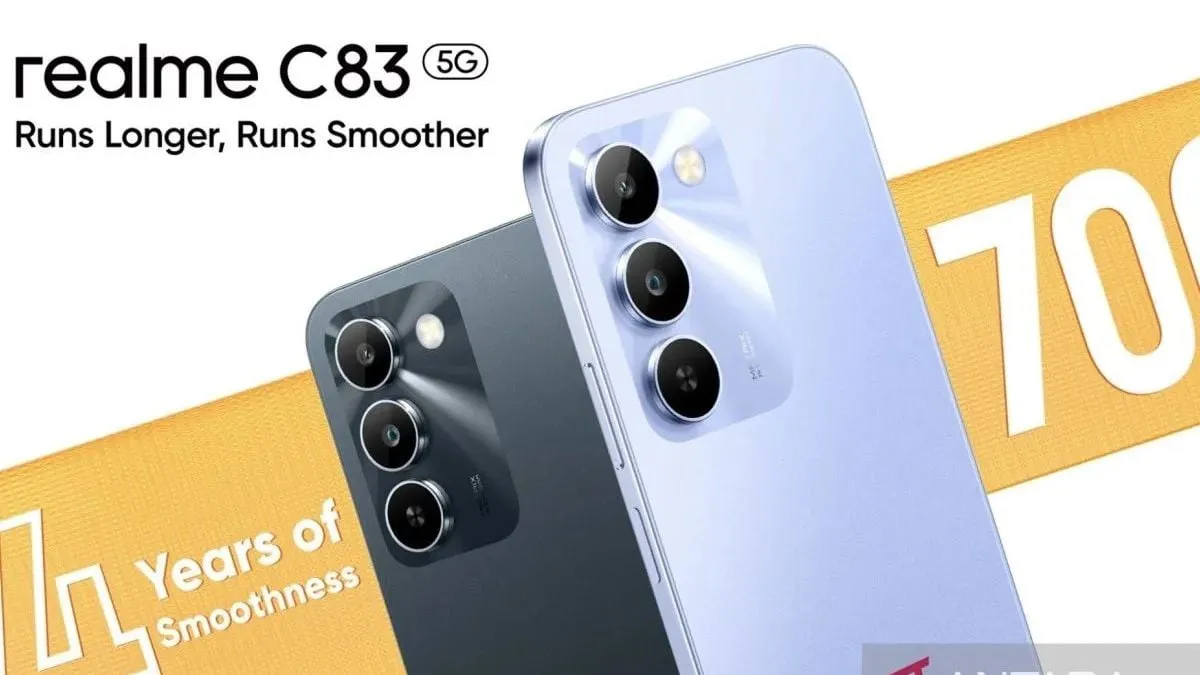 Realme C83 5G Meluncur dengan Layar 6,8 Inci 144Hz, Dimensity 6300, dan Baterai 7.000 mAh