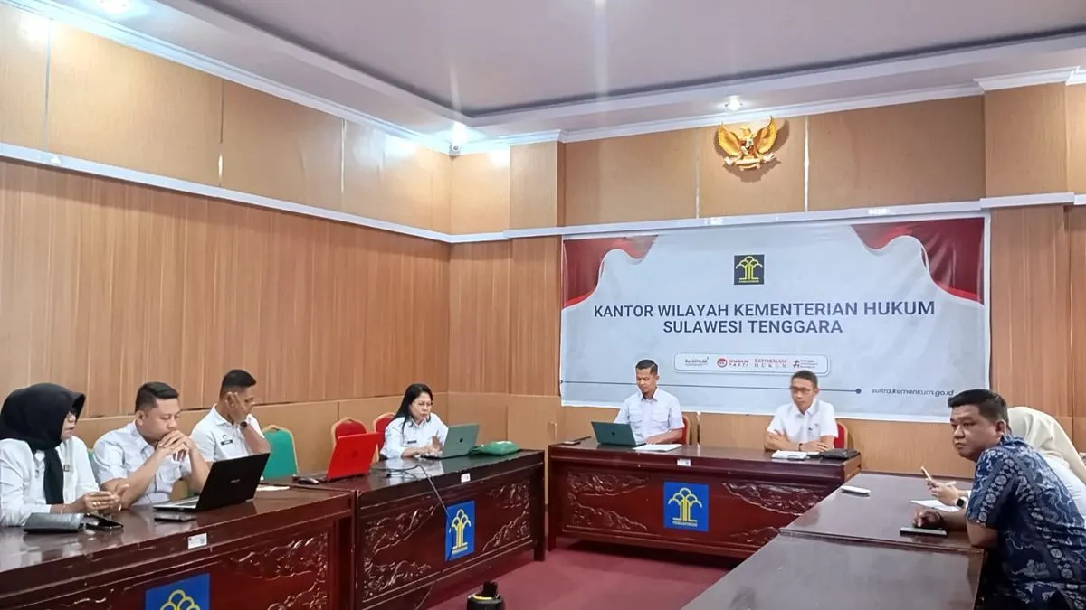 Kanwil Kemenkum Sultra Harmonisasi Raperbup Bombana soal Pedoman Pengembangan Sistem Aplikasi Pemerintahan