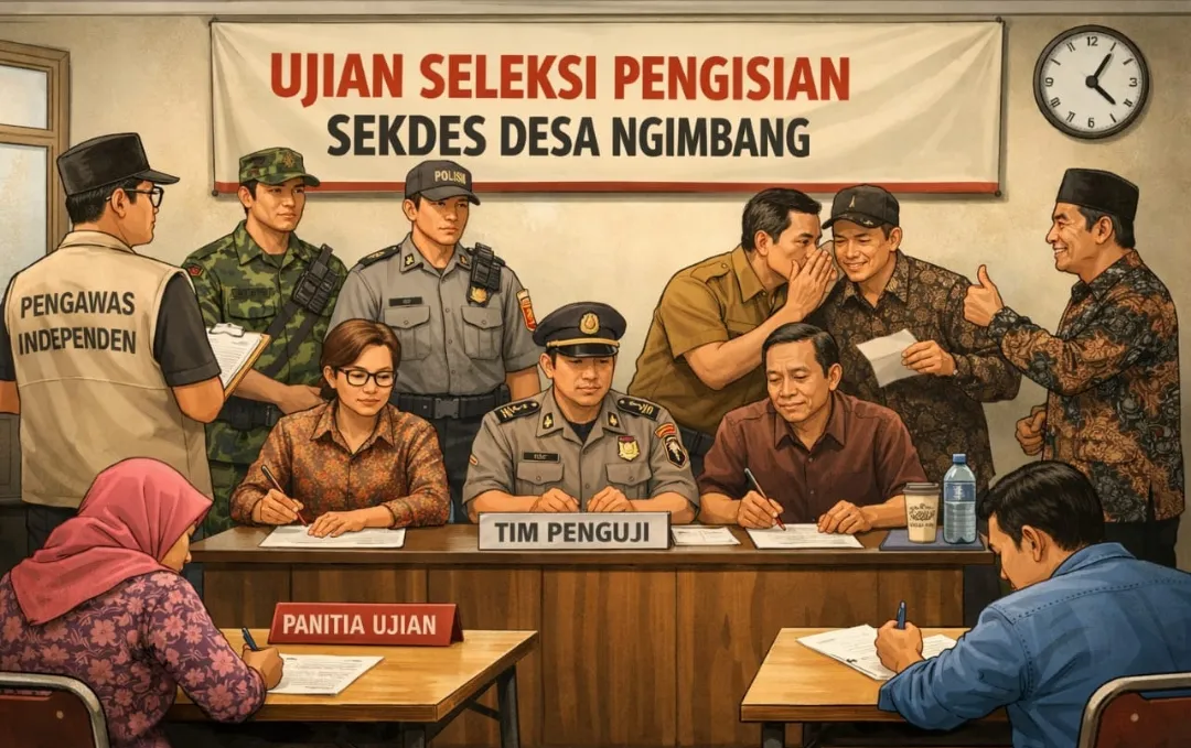 Seleksi Sekdes di Ngimbang Disorot, Warga Pertanyakan Transparansi dan Dugaan Pengondisian