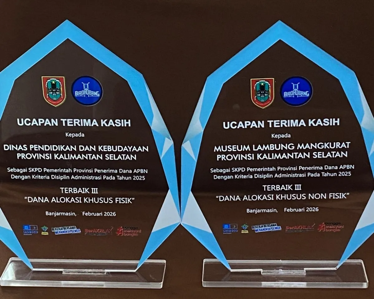 Disdikbud Kalsel Raih Juara III Kinerja APBN 2025 untuk Disiplin Administrasi DAK Non-Fisik