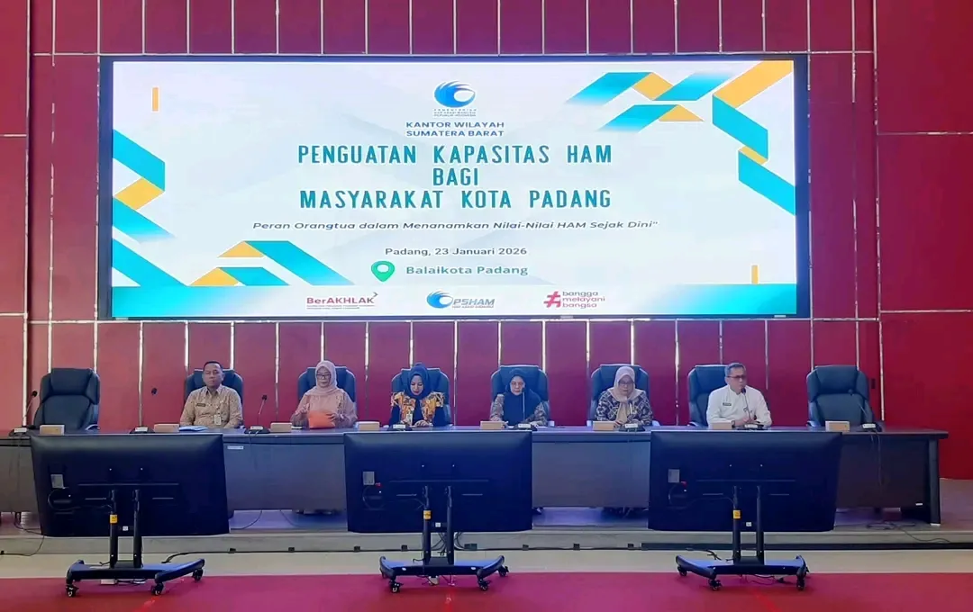 Kemenkumham Sumbar Tekankan Pentingnya Pendidikan HAM Berbasis Keluarga di Padang