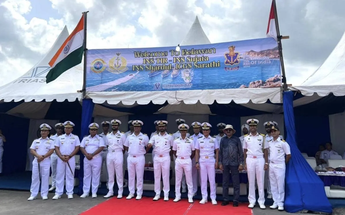 Empat Kapal Angkatan Laut India Sandar di Belawan, Perkuat Kerja Sama Maritim dengan Indonesia