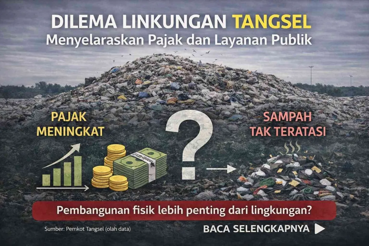 PAD Tangerang Selatan Naik, Beban Sampah Harian 900 Ton Jadi Ujian Layanan Publik