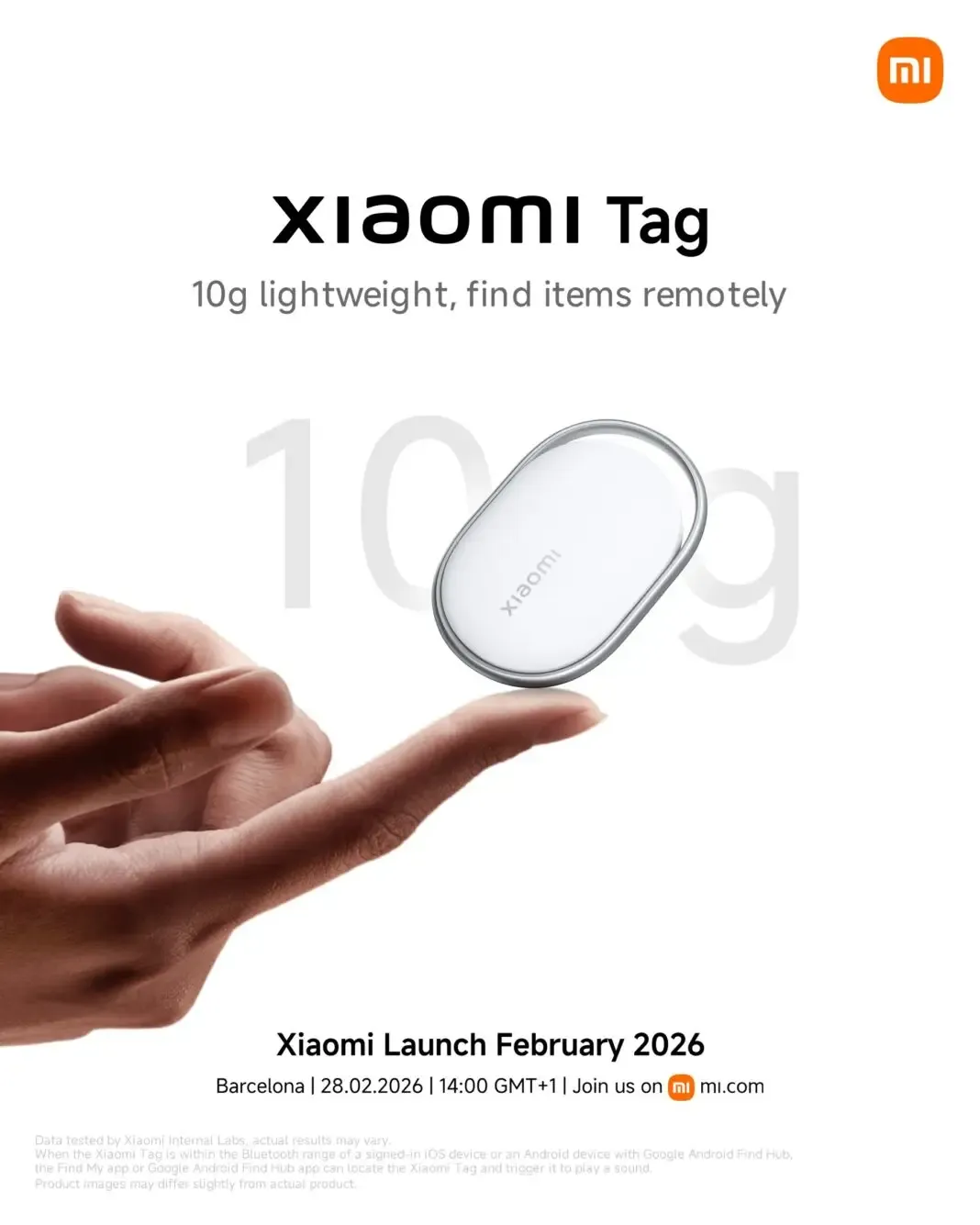 Xiaomi Umumkan Xiaomi Tag untuk Pasar Global, Debut 28 Februari 2026 di Barcelona