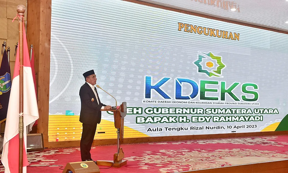 Edy Rahmayadi Kukuhkan KDEKS Sumut, Dorong Penguatan Ekonomi dan Keuangan Syariah