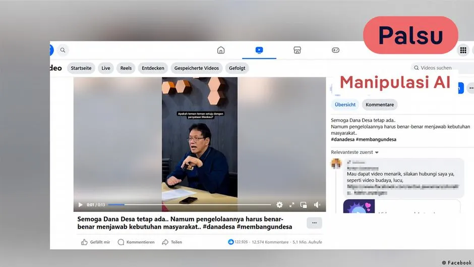 Video Viral Klaim Menkeu Purbaya Sebut Dana Desa Disalahgunakan, Hasil Cek Fakta Menyatakan Manipulasi AI