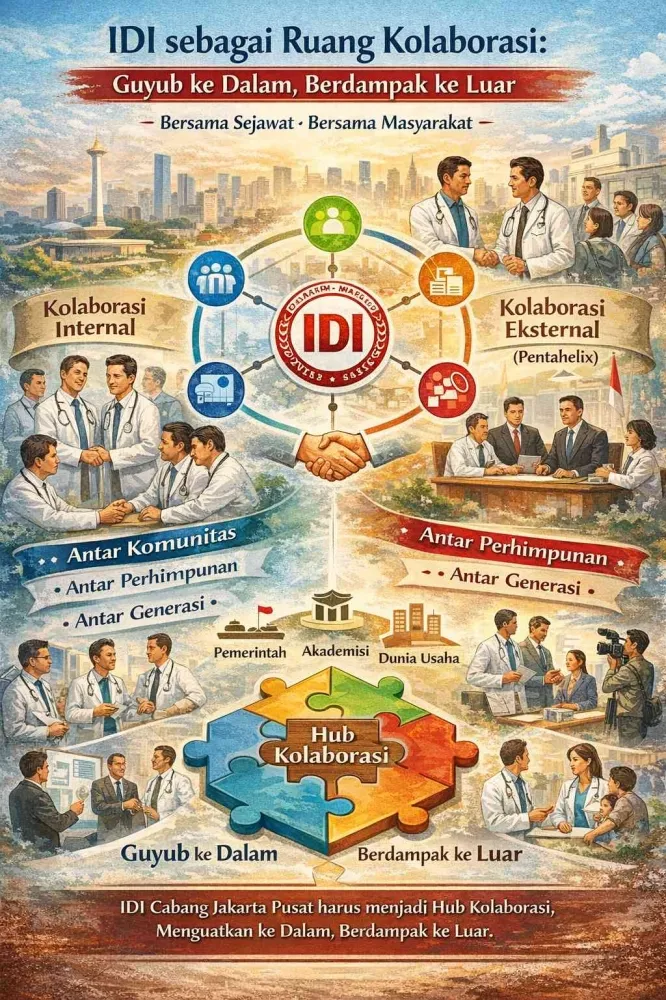 IDI Jakarta Pusat Didorong Jadi Ruang Kolaborasi: Menguat ke Dalam, Berdampak ke Luar