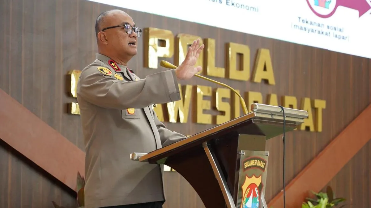 Kapolda Sulbar Ingatkan Dampak Ketegangan Global, Petakan Risiko Deflasi dan Gejolak Sosial