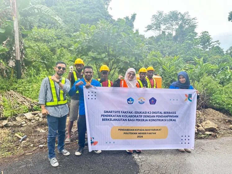 SMARTSITE Fakfak Gelar Edukasi K3 untuk Mendorong Keselamatan Pekerja Konstruksi Lokal