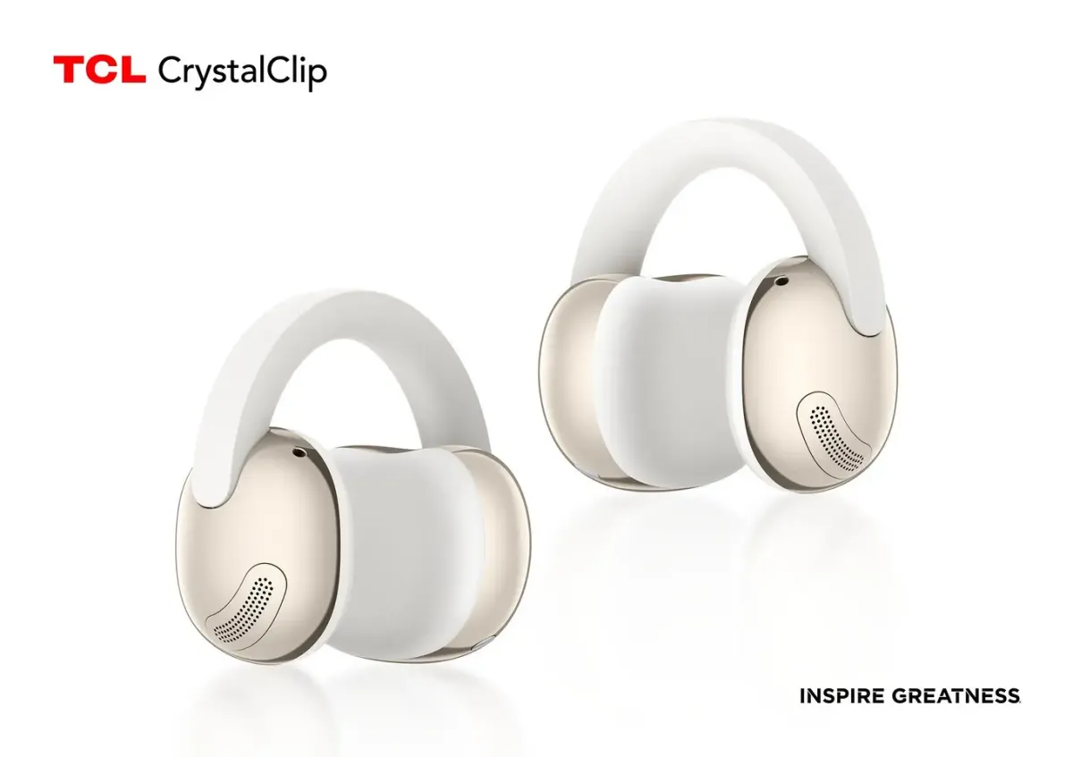 TCL Rilis CrystalClip, Earbud Open-Ear Pertama dengan Aksesori Kristal Swarovski