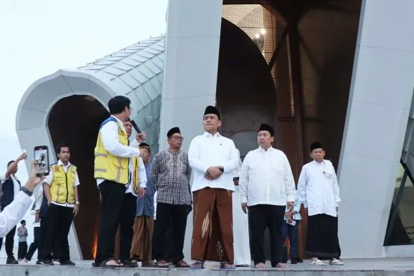 Wamenag Tinjau Progres Rumah Ibadah di IKN, Masjid Negara dan Gereja Basilika Nusantara Ditarget Siap untuk Agenda Nasional
