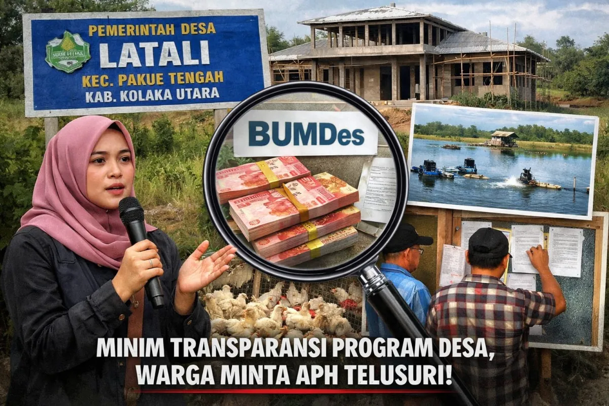 Warga Soroti Transparansi Pengelolaan Program Desa Latali Kolaka Utara, Minta APH Lakukan Penelusuran