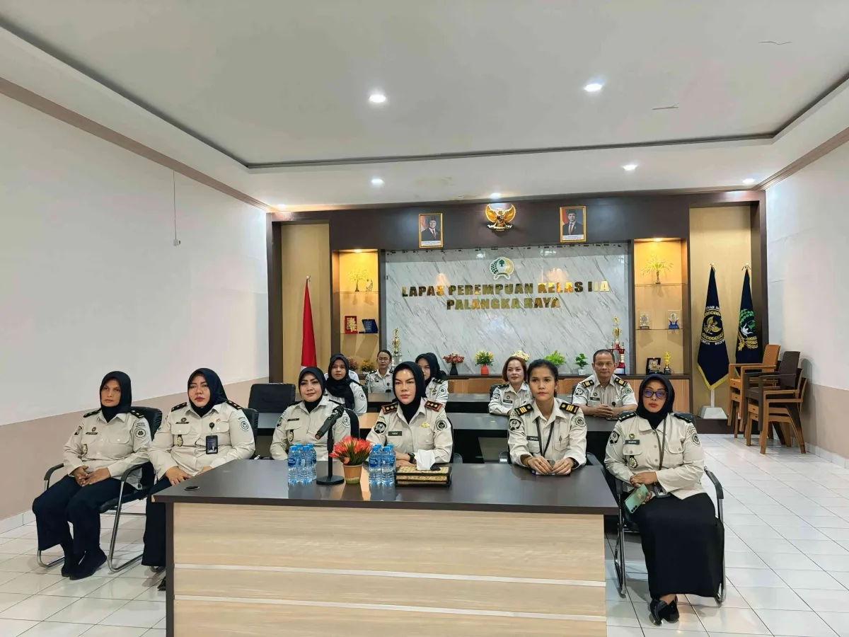 Lapas Perempuan Palangka Raya Ikuti Rapat Virtual Arahan Program Pendidikan Kesetaraan bagi Warga Binaan