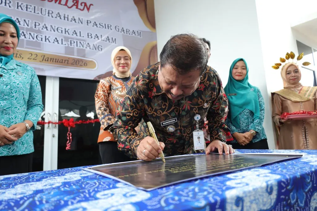 Kantor Kelurahan Pasir Garam Selesai Direhabilitasi, Wali Kota Minta Pelayanan Lebih Responsif