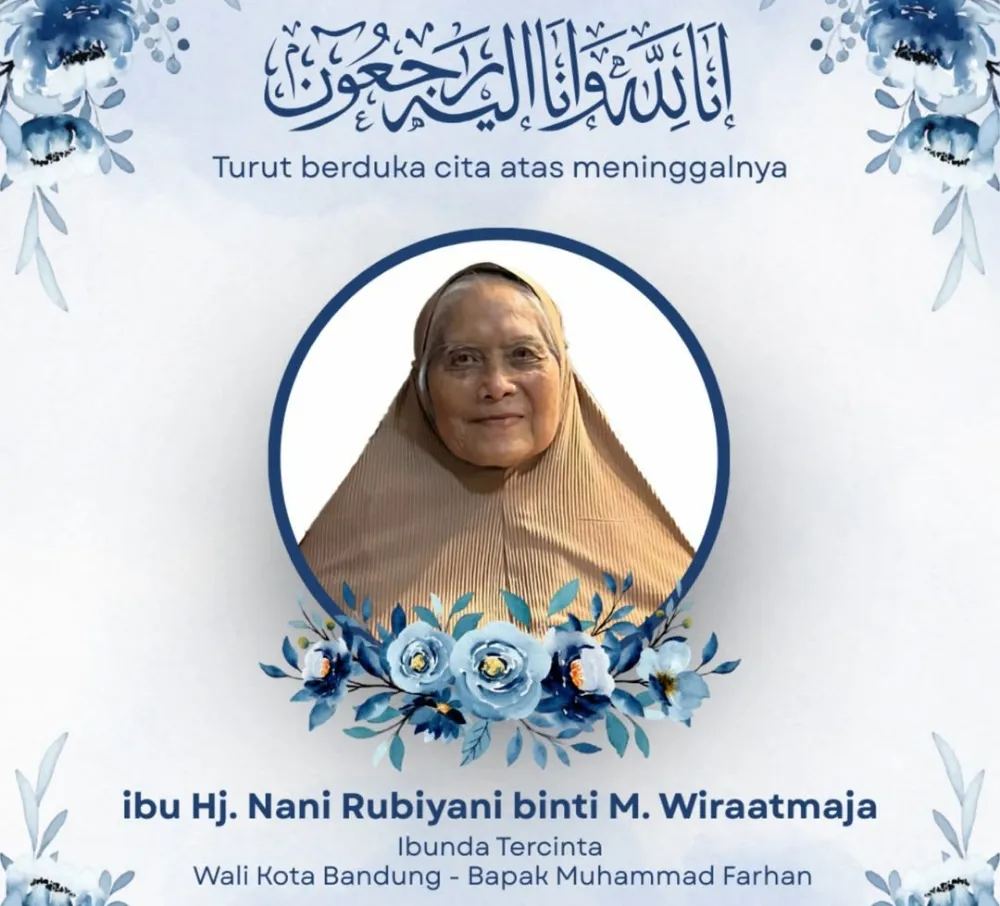 Ibunda Wali Kota Bandung Muhammad Farhan Meninggal Dunia