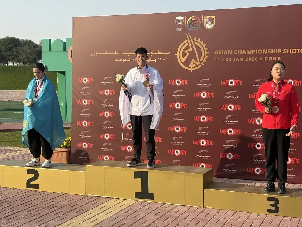 Penembak Taiwan Liu Wan-yu Sabet Emas Trap Putri di Kejuaraan Shotgun Asia 2026