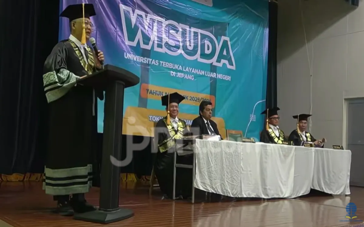 Universitas Terbuka Gelar Wisuda Mahasiswa Luar Negeri di Jepang, Diikuti 33 Lulusan