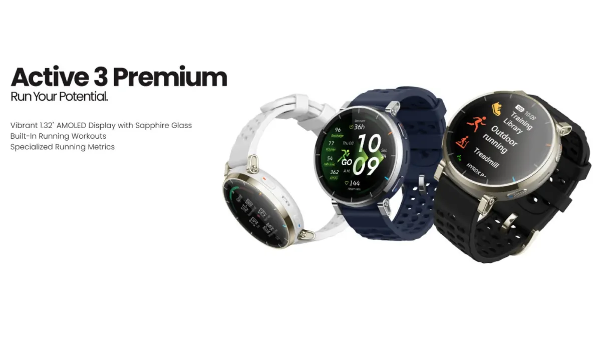 Amazfit Rilis Active 3 Premium, Smartwatch Berfitur Lengkap untuk Pelari