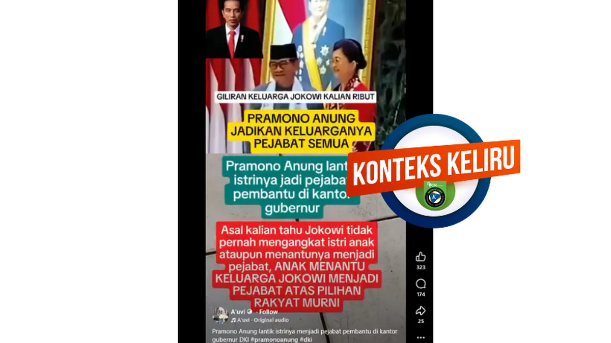 Klaim Pramono Anung Melantik Istri Jadi Pejabat Pemprov DKI Beredar di Medsos, Ini Faktanya