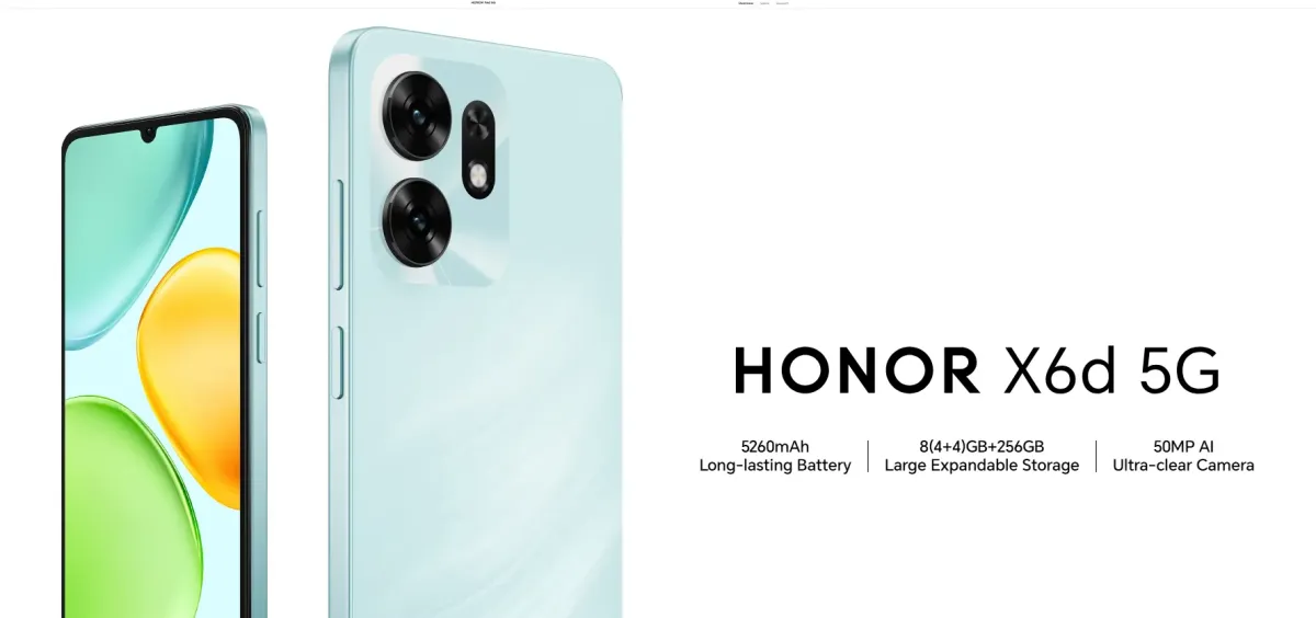 Honor X6d 5G Resmi Diperkenalkan, Pakai Dimensity 6300 dan Kamera 50MP