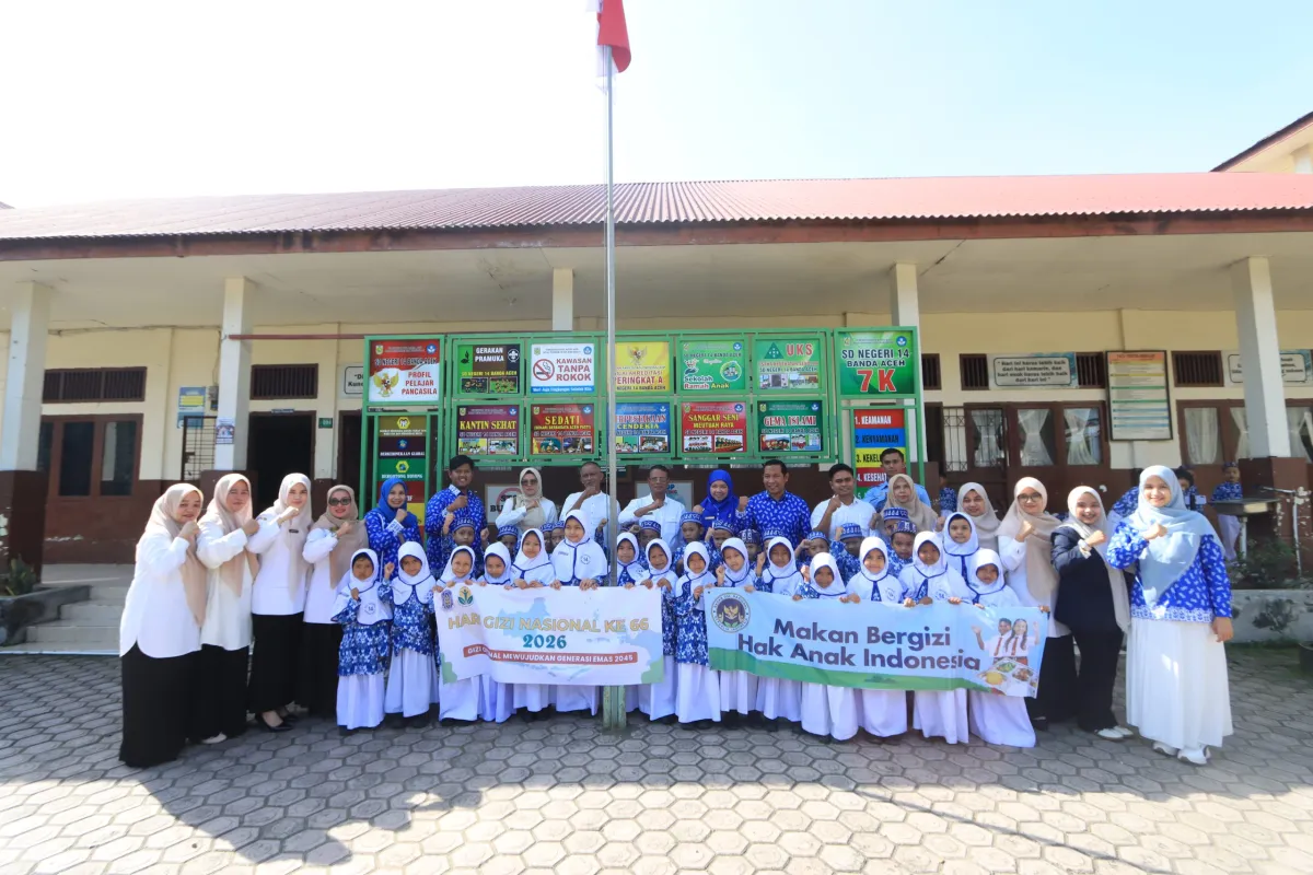 Disdikbud Banda Aceh dan Persagi Gelar Edukasi Gizi Serentak di SDN 14 pada Peringatan HGN ke-66