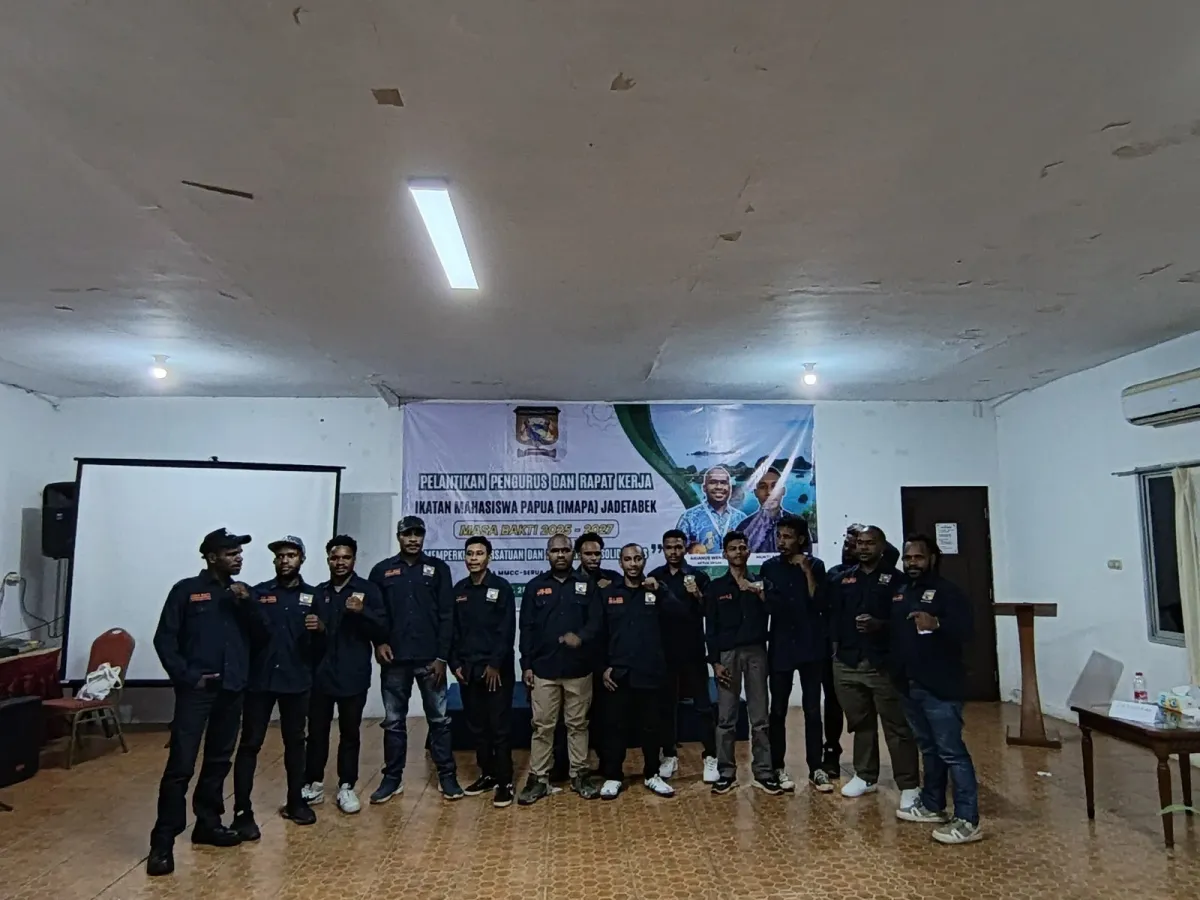 Pengurus IMAPA Jadetabek 2025–2027 Dilantik di Depok, Bahas Asrama Papua dan Isu Sosial