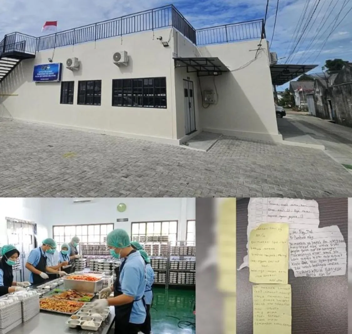 Surat-Surat Siswa Jadi Penyemangat Dapur SPPG Polda Babel dalam Program MBG