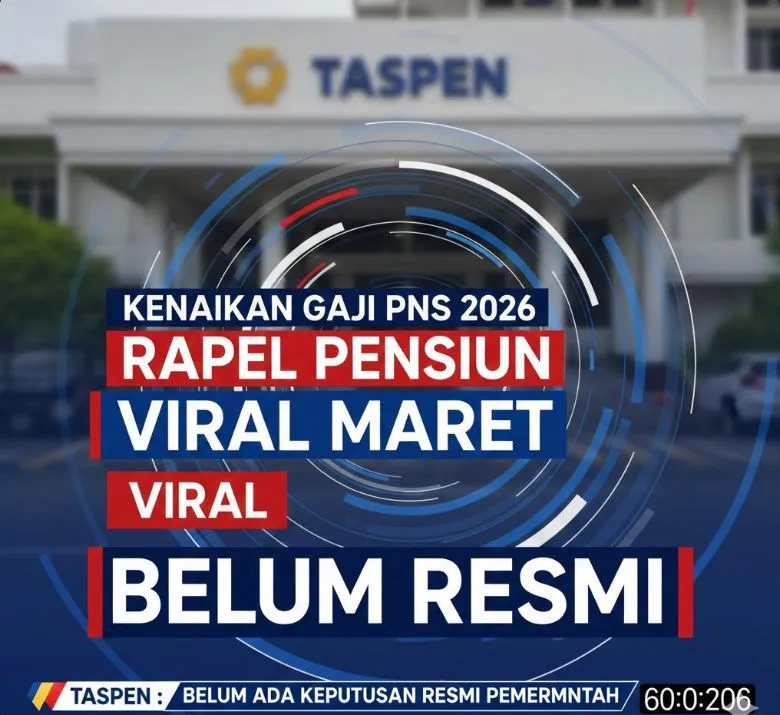 TASPEN Tegaskan Belum Ada Keputusan Kenaikan Gaji PNS dan Rapel Pensiun 2026, Gaji Pensiun Maret Tetap Cair 1 Maret