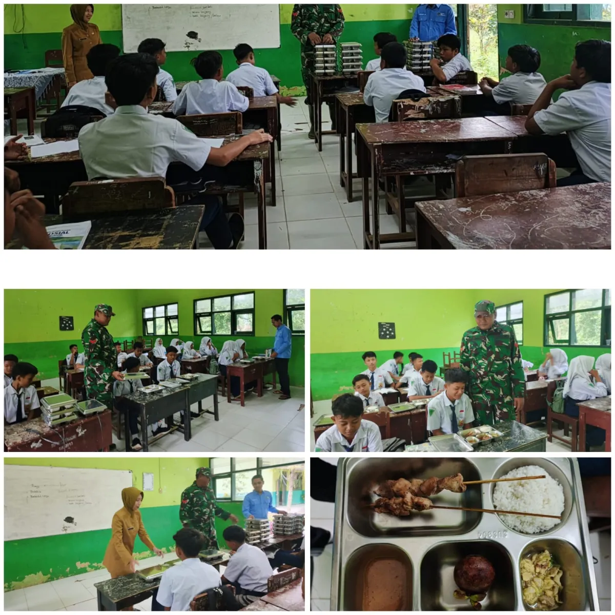 TNI Kawal Penyaluran Makan Bergizi Gratis di Manding, 1.629 Pelajar dan Guru Terima Paket