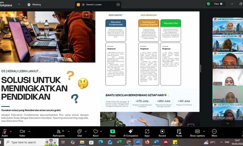 Universitas Nusa Mandiri Jajaki Kerja Sama dengan Eudeka untuk Dorong Startup Mahasiswa Berbasis AI