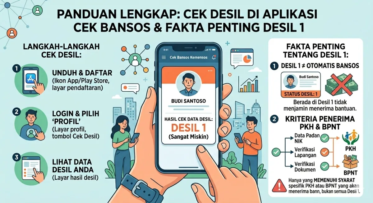 Panduan Cek Desil di Aplikasi Cek Bansos dan Penjelasan Mengapa Desil 1 Belum Tentu Dapat PKH atau Sembako