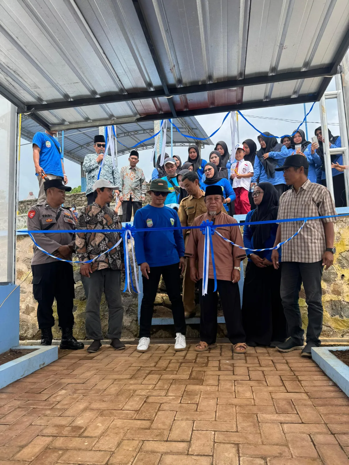 Kapolsek Cipaku Hadiri Peresmian Green House Hidroponik di Sukawening
