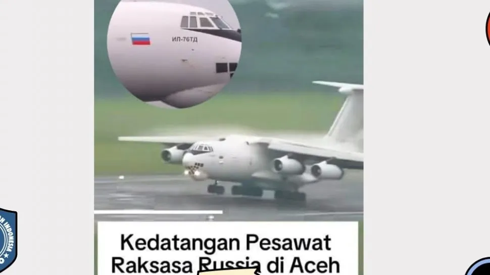 Cek Fakta: Video Pesawat Raksasa Rusia Disebut Bawa Bantuan ke Aceh, Ternyata Mendarat di Semarang