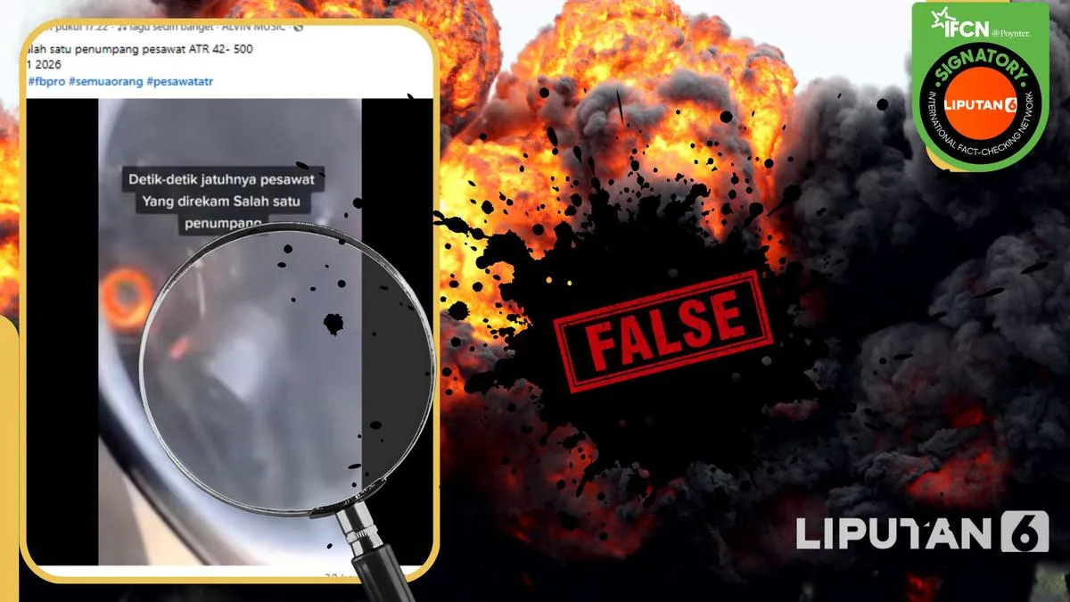Cek Fakta: Video yang Diklaim Detik-Detik Jatuhnya ATR 42-500 Ternyata Rekaman Insiden Penerbangan Delta 1425