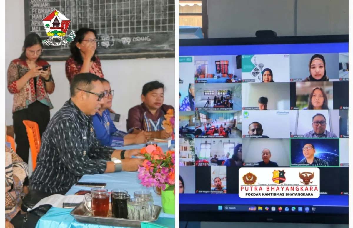 Bupati Tapanuli Utara Evaluasi Pemanfaatan Internet Satelit BAKTI di Sekolah