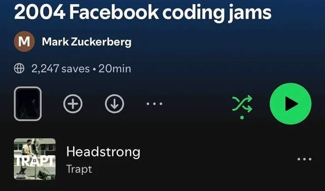 Zuckerberg Ungkap Playlist Musik yang Menemani Awal Pembangunan Facebook pada 2004