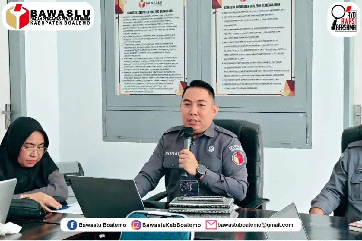 Ketua Bawaslu Boalemo Pimpin Rapat Internal, Bahas Konsolidasi Demokrasi dan Agenda Ramadhan