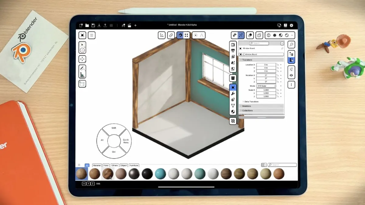 Blender Tunda Pengembangan Aplikasi Native untuk iPad, Alihkan Fokus ke Tablet Android