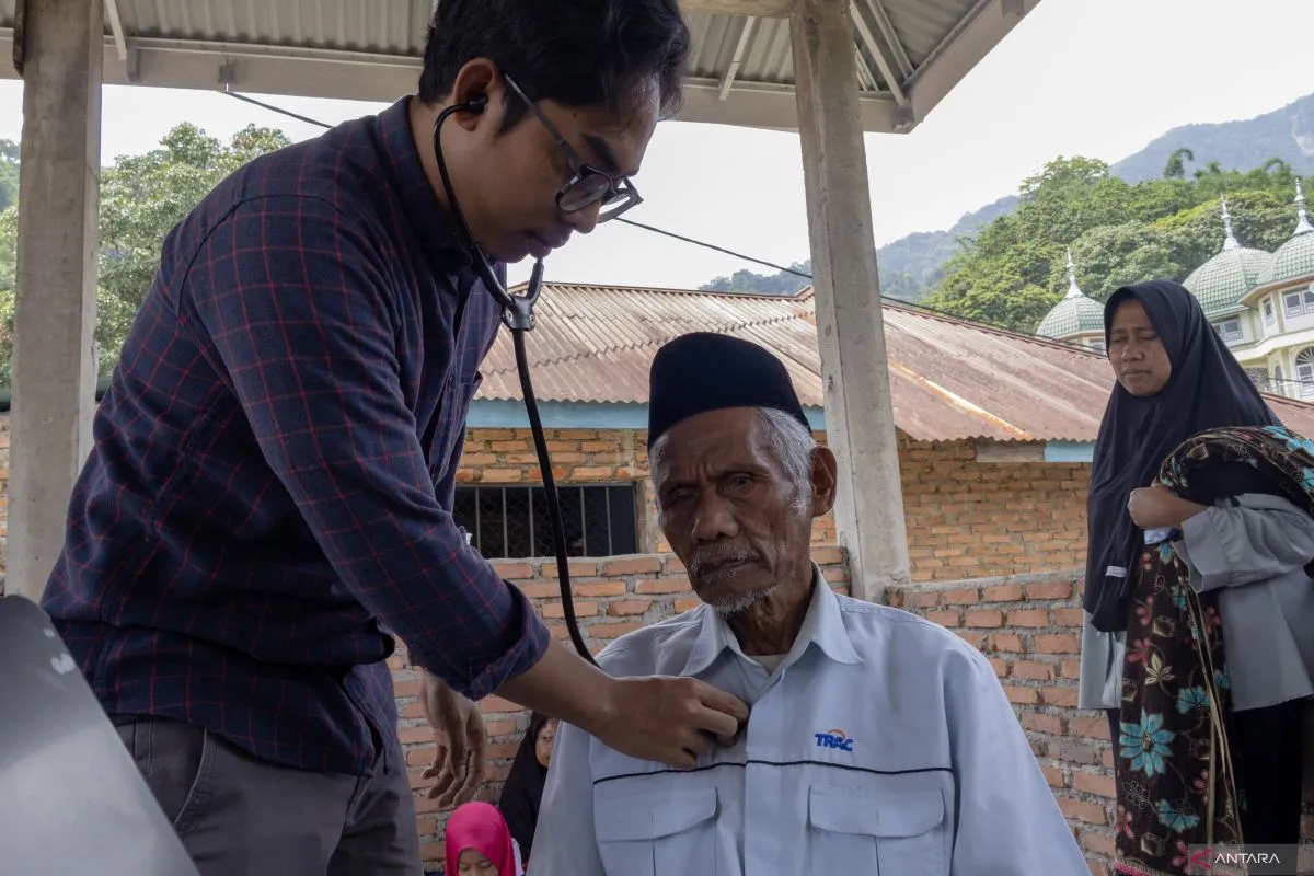 Warga Nagari Guguak Malalo Tanah Datar Antusias Ikuti Cek Kesehatan Gratis