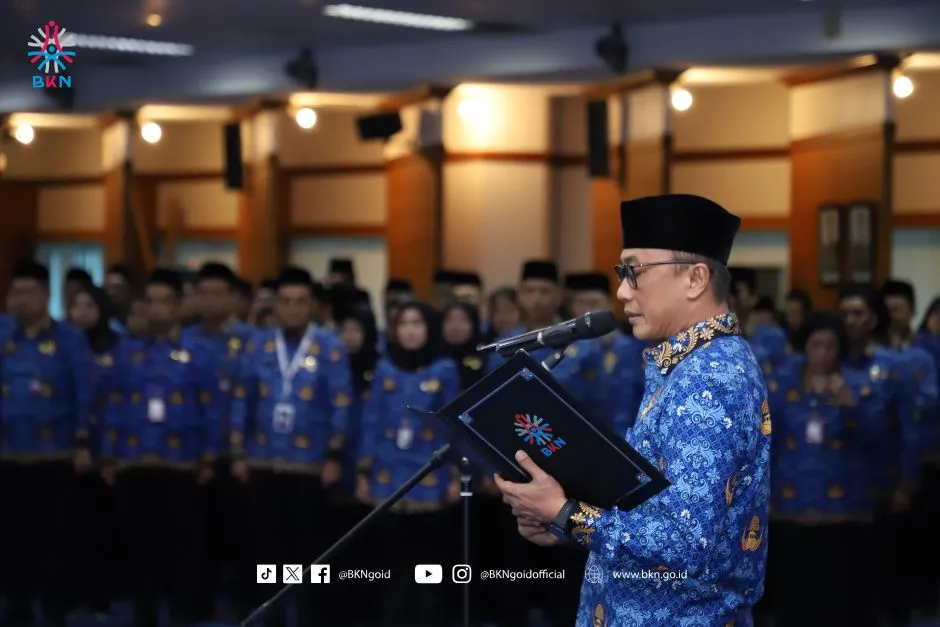 Kepala BKN Lantik Tiga Pejabat Pimpinan Tinggi, Tekankan Strategi Kerja Baru