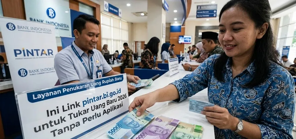 Tukar Uang Baru Lebaran 2026 Bisa Lewat pintar.bi.go.id Tanpa Unduh Aplikasi