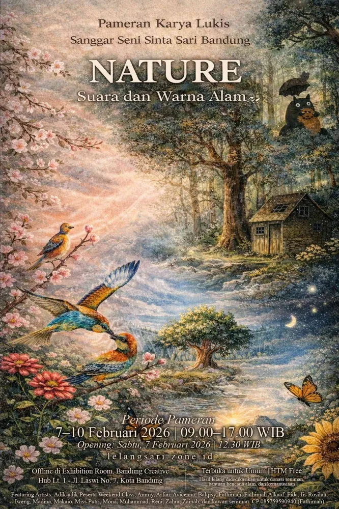 Konser “Nature, Suara dan Warna Alam” Hadirkan Musik Klasik dan Pameran Lukisan di Bandung Creative Hub
