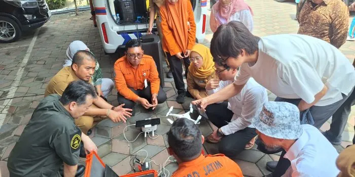 CIS Jepang, BRIN, dan BPBD Jatim Jajaki Kolaborasi Teknologi Drone untuk Mitigasi Bencana
