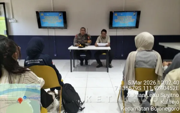 Polres Bojonegoro Sosialisasikan Aplikasi Laporan Kehilangan Online di Unigoro