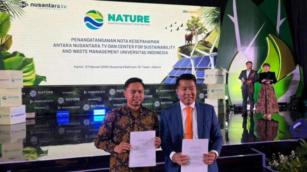Nusantara TV dan CSWM UI Teken MoU di Forum NATURE 2026 untuk Perkuat Agenda Keberlanjutan