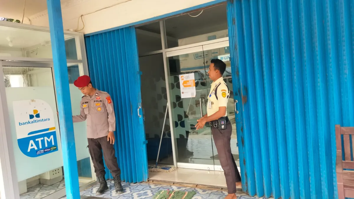 Polsek Rantau Pulung Gelar Patroli KRYD di Bank Kaltimtara untuk Pastikan Keamanan Transaksi