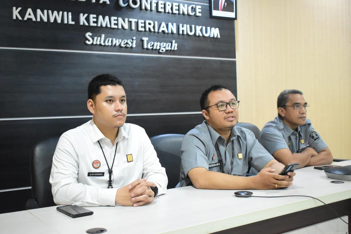 Kanwil Kemenkum Sulteng Ikuti Evaluasi Pengelolaan Akses Internet untuk Dukung Layanan Publik Digital