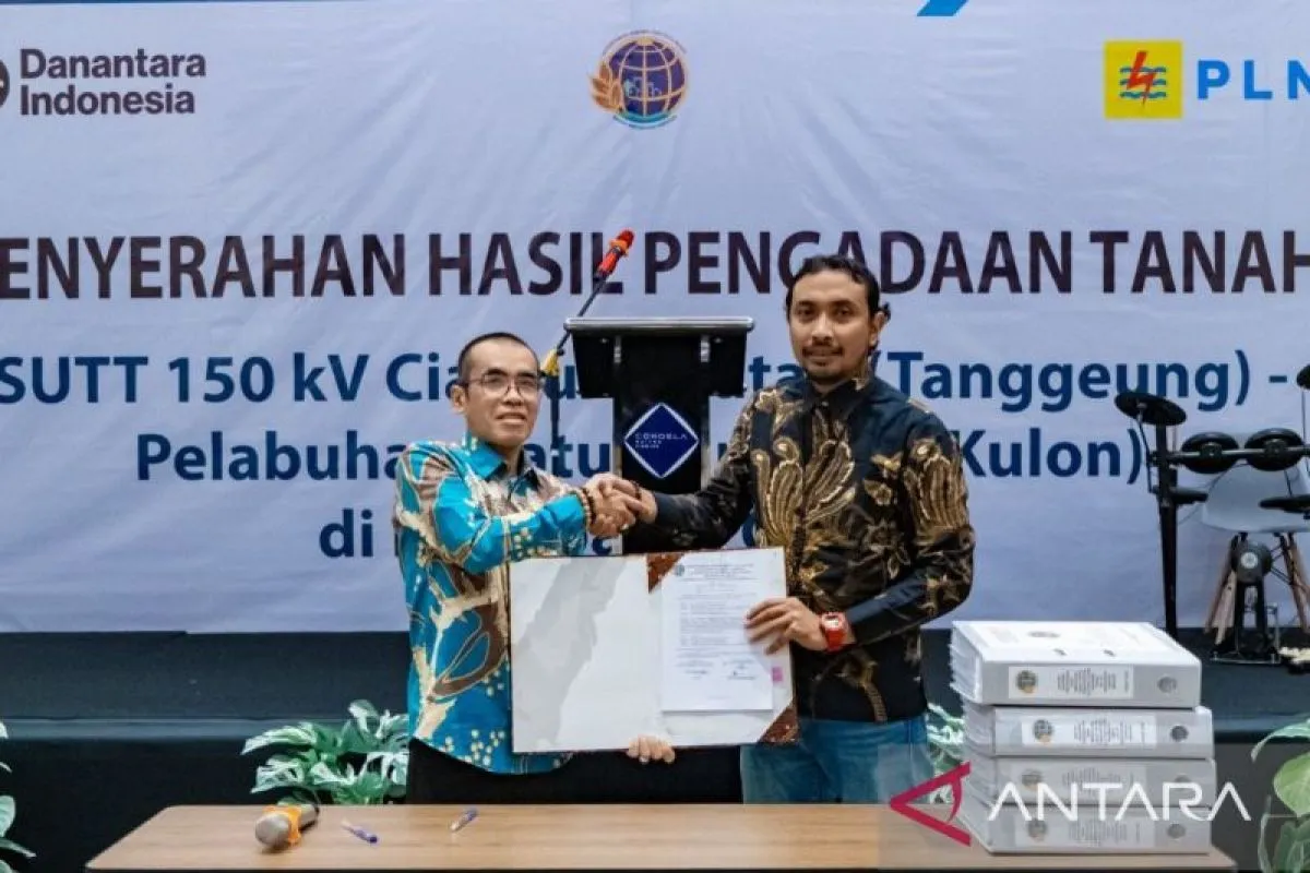 BPN Cianjur Serahkan Hasil Pengadaan Tanah untuk Proyek SUTT 150 kV Tanggeung–Jampang Kulon