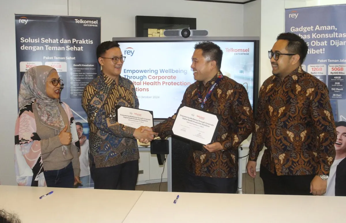 Rey dan Telkomsel Integrasikan Paket Data dengan Proteksi Kesehatan Digital untuk Pelanggan Korporasi