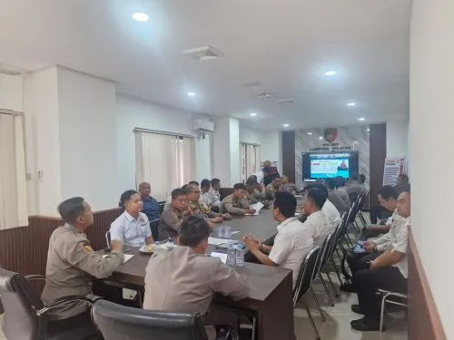 Kapolres Lampung Selatan Pimpin Rapat Koordinasi Pertanahan dan Tata Ruang